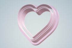 Clay Cutter STL File - Heart Open Bezel 2 - Earring Digital Product Image 4