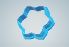 Clay Cutter STL File Flower Hexagon 3 Product Image 4