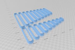 20mm Wobble Cuff Clay Cutter- Earring, Cuff Cutter Product Image 3