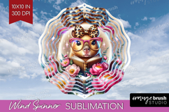 Capybara Reading Wind Spinner Sublimation PNG Book Lover Product Image 1