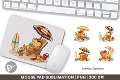 Mouse Pad Summer Capybara Product Image 1