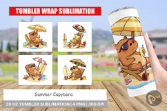 Tumbler Summer Capybara Product Image 1
