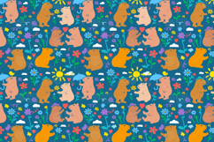 Cute Capybara Seamless Pattern Product Image 1