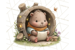 Whimsical Capybara Clip Art PNG for Cozy Hygge Prints Product Image 3