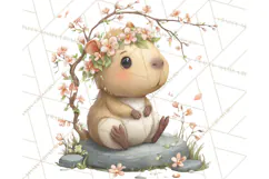 Whimsical Capybara Clip Art PNG for Cozy Hygge Prints Product Image 3