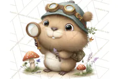 Whimsical Capybara Clip Art PNG for Cozy Hygge Prints Product Image 5