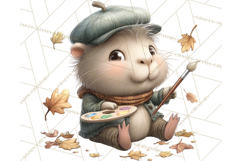 Whimsical Capybara Clip Art PNG for Cozy Hygge Prints Product Image 3