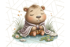 Whimsical Capybara Clip Art PNG for Cozy Hygge Prints Product Image 2