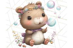 Whimsical Capybara Clip Art PNG for Cozy Hygge Prints Product Image 5