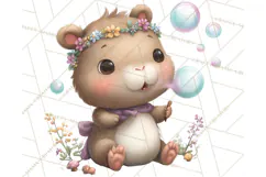 Whimsical Capybara Clip Art PNG for Cozy Hygge Prints Product Image 5