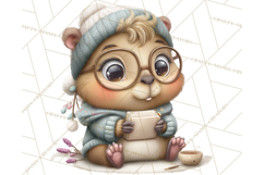 Whimsical Capybara Clip Art PNG for Cozy Hygge Prints Product Image 3