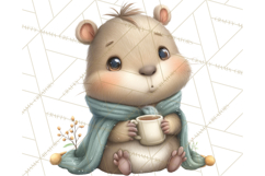 Whimsical Capybara Clip Art PNG for Cozy Hygge Prints Product Image 4