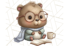 Whimsical Capybara Clip Art PNG for Cozy Hygge Prints Product Image 3