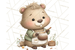 Whimsical Capybara Clip Art PNG for Cozy Hygge Prints Product Image 2