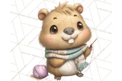 Whimsical Capybara Clip Art PNG for Cozy Hygge Prints Product Image 2