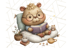 Whimsical Capybara Clip Art PNG for Cozy Hygge Prints Product Image 2