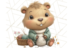 Whimsical Capybara Clip Art PNG for Cozy Hygge Prints Product Image 5