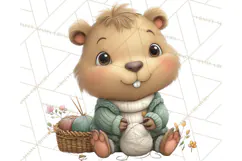 Whimsical Capybara Clip Art PNG for Cozy Hygge Prints Product Image 5