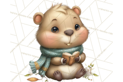 Whimsical Capybara Clip Art PNG for Cozy Hygge Prints Product Image 3
