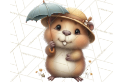 Whimsical Capybara Clip Art PNG for Cozy Hygge Prints Product Image 4