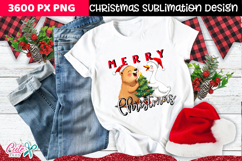 Capybara and goose Christmas Sublimation Clipart
