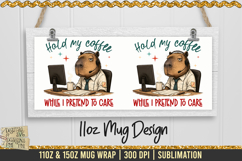 Grumpy Capybara Office quote Mug Wrap is a professional design that is available at 300dpi PNG to use for Sublimation on mugs.