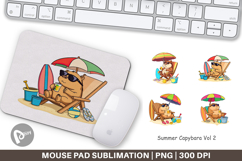 Mouse Pad Summer Capybara Product Image 1