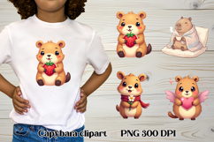 Cute Capybara Animal Clipart PNG design Product Image 1