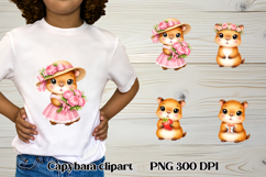 Cute Capybara Animal Clipart PNG design Product Image 1