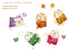 Capybara Tea Party Watercolor Digital Clipart Set Product Image 4