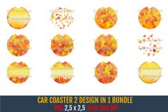 Autumn, leaves Car Coaster Sublimation Bundle Product Image 1