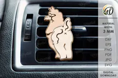 Car air freshener Laser Cut. Sheep SVG Product Image 1