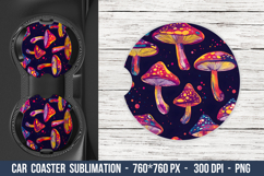 Whimsical Mushroom Car Coaster | Car Coaster Png Product Image 1