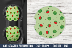 Watermelon Car Coaster | Car Coaster Sublimation Product Image 1