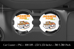 Japanses Food Festival Food Vibes Car Coaster Sublimation De Product Image 1