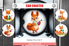 Car Coaster Easter Fox Product Image 1