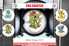 Car Coaster Easter Dragon Product Image 1