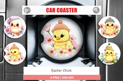 Car Coaster Easter Chick Product Image 1