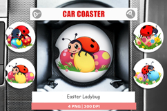 Car Coaster Easter Ladybug Product Image 1
