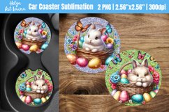 Easter Car Coaster Sublimation Product Image 1