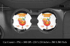 Orange Juice Healthy Drink Healthy Life Car Coaster Product Image 1
