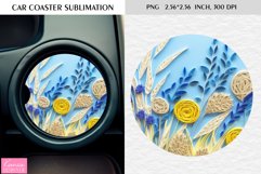 Quilling Flowers| Summer Car Coaster Product Image 1