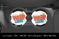 Dancing In Moon Ligth Car Coaster Sublimation Design Product Image 1