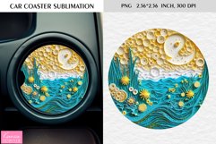 Quilling Flowers| Summer Car Coaster Product Image 1