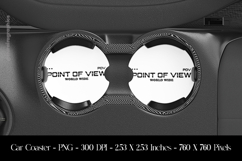 Point Of View World Wide Car Coaster Sublimation Design Product Image 1