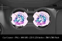 Belive In Magic Car Coaster Sublimation Design Product Image 1