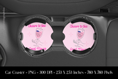 Cheers To The Good Times Car Coaster Sublimation Design Product Image 1