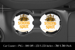 Strong Sprit Car Coaster Sublimation Design Product Image 1