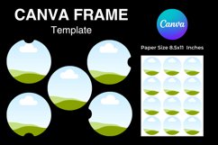 Car Coaster Canva Frame Car Cup Coaster Photo Editable Frame Product Image 1