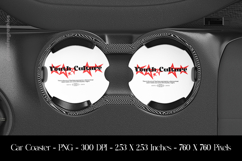 Youth Culture Car Coaster Sublimation Design Product Image 1